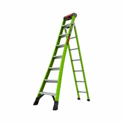 LITTLE GIANT Fiberglass Multifunction Ladder - Leaning & Extending Multifunction Ladders