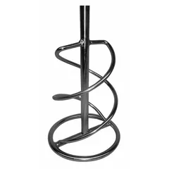 Single paddle for blending low-viscosity materials such as paints, coatings, and adhesives. Features M14 threaded connection for use with standard industrial drills and mixers. Dimensions: 24 in length, 4 23/32 in diameter.