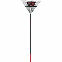 RAZOR-BACK Leaf Rake: Steel Tines Head, Steel Head, Fiberglass Handle, 54 in Handle Lg (MPN 2915212)