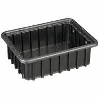 LEWISBINS Divider Box: 0.1 cu ft, 10 3/4 in x 8 1/4 in x 3 1/2 in, Lid Not Included, Plastic (MPN DC1035-SXL BUY 16S)