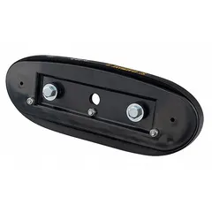Stair climber assembly for hand trucks, constructed from plastic and rubber with a black finish. Includes mounting hardware. Used to assist in moving loads up and down stairs, reducing operator strain.