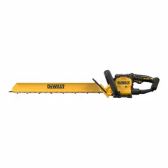Battery-powered standard hedge trimmer operating on the 20V MAX* platform. Features a 24-inch double-sided blade with a 1-inch cutting width. Suitable for trimming and shaping hedges, shrubs, and bushes in residential and commercial landscaping where cordless mobility is required.