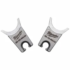 This W style crimping die set includes both upper and lower dies for use with the MILWAUKEE 2678-20 tool. It is designed for crimping electrical wire and cable connectors in one size. The die set is a replacement part for the M18 FORCE LOGIC 2678-20 tool.