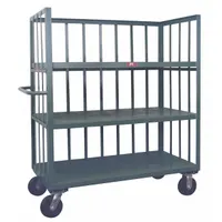 JAMCO Stock Truck: 3,000 lb, Flush Lip, 24 in L x 36 in W x 57 in H Overall Dim., 3 Shelves, Fixed (MPN HC236P600GP)