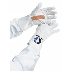 These GRACO electrostatic conductive gloves are made of polyurethane and come in a 12-pack. Each glove includes a conductive strip for static dissipation. They are compatible with GRACO model H60T10 and are used in paint spraying operations to prevent static buildup and improve finish quality.