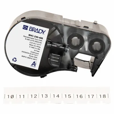 BRADY M4C-240-498 Continuous Label Roll Cartridge - Brady Continuous Label Roll Cartridges
