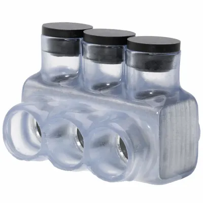 POLARIS Multitap Connector: 3 Port, Single-Sided Entry, 6 AWG – 250 kcmil Wire Size - Dry-Location Single-Sided Entry Multitap Connectors