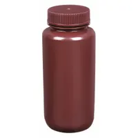 APPROVED VENDOR Reagent Bottle: HDPE, 500 mL, 16.9 fl oz, Closure Included, Amber, 53-415 mm