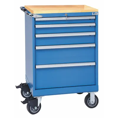 LISTA ST07-0602AB-MBKABB Mobile Modular Drawer Cabinet - Lista Mobile Modular Drawer Cabinets