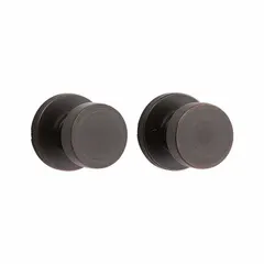 This KWIKSET passage knob lockset is designed for interior doors where locking is not required, such as hallways or closets. The ANSI Hall function allows free turning of the knob from either side. Features a Rose style.