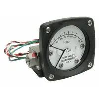 MIDWEST INSTRUMENT Differential Pressure Gauge & Switch: Back, 1/4 in NPT Female, 120, 2 1/2 in Dial (MPN 120SA-00-O-AA-75P)