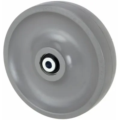 OEM Caster Wheel: 8 in Wheel Dia - Ergonomic Elastomer Tread Wheels