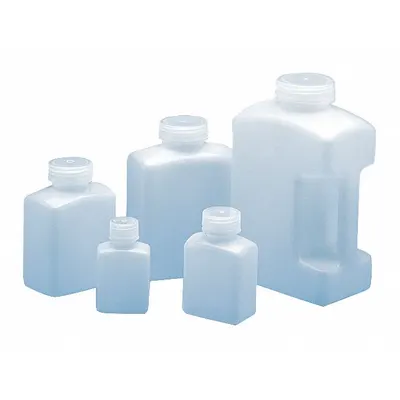 OEM Reagent Bottle: 125 mL - HDPE Rectangular Lab Bottles