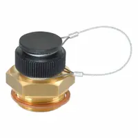 JW WINCO Fluid Drain Valve: Brass, G 1 in Mounting, M26x1.5 Valve-Fitting Thd., Max 100 bar (MPN 880-G1-MS-K)