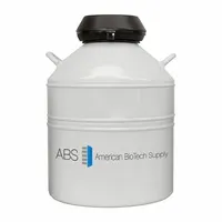AMERICAN BIOTECH SUPPLY Cryogenic Canister: 20.2 L Capacity, 7 7/8 in Overall Dia, 26 in Overall Ht (MPN ABS SSC 20)