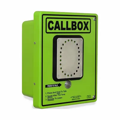RITRON RQX-127M-HD VHF MURS Call Box, Green/Silver - Call Boxes for Two-Way Radios