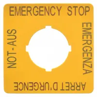 Legend Plate: 22 mm Panel Mounting Size, Square, 2 in Overall Ht x 2 in Overall Wd, For Series M22 (MPN M22-XYK1)