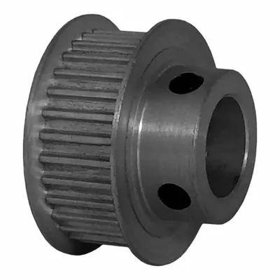 Dayton Timing Pulley: Modified Curvilinear, Fixed, For GT Timing Belt Section - GT Section Fixed-Bore Timing Pulleys with Hub