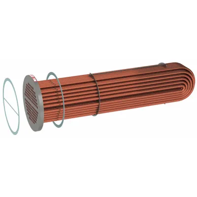THRUSH Steam to Water Replacement Bundle, 215gpm: 2,097,000 BtuH, 215 gpm - U-Tube Replacement Bundles