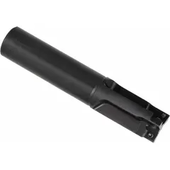 Indexable square-shoulder end mill with standard length shank and 89-degree cutting angle. Designed for general-purpose milling, slotting, and profiling operations requiring precise 90-degree shoulders. Suitable for machining ferrous and non-ferrous materials.