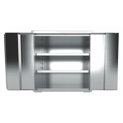JAMCO Storage Cabinet: 36 in x 18 in x 37 in, Paddle Handle & Keyed, 18 ga Panel Thick - Corrosion-Resistant Industrial Shelf Cabinets
