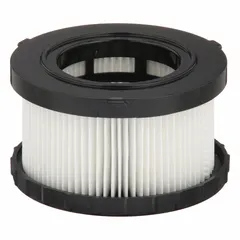 This cloth cartridge filter is designed for Dewalt DC515 vacuums. It supports both wet and dry pickup and features HEPA filtration for capturing fine dust and debris. Suitable for construction and industrial cleanup tasks.