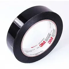This polyester film electrical tape with rubber adhesive provides abrasion resistance for insulating and protecting electrical connections. Suitable for coil winding, transformer, and motor lead applications where durability is required. Yellow color, 1 inch width, 72 yard length, 1.97 mil thickness. Supplied in a 36-pack.