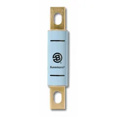 Fast-acting bolt-on fuse rated 250 A and 600 V AC. Non-indicating design. Suitable for overcurrent protection in industrial equipment such as drives, rectifiers, and power supplies.