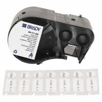 Combined Label and Ribbon Cartridge: Rectangle, 1/2 in x 29/32 in, Cryogenic Autoclavable Nylon (MPN M5-117-499)