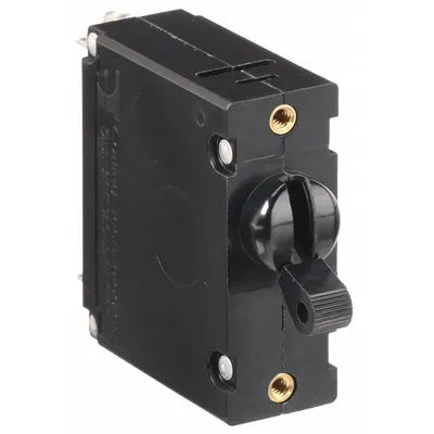 CARLING TECHNOLOGIES Panel Mount Circuit Breaker: 40 A Amps, 277V AC, 80V DC, Threaded Insert - Toggle Style, Front Panel-Mount Miniature Circuit Breakers