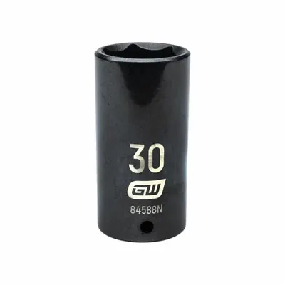 GEARWRENCH 1/2" Drive Impact Socket, 30 mm, 6-Point, Metric (84588N) - 1/2" Drive Impact Sockets