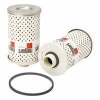 Cartridge fuel filter with 16 in overall length, 2 15/16 in outside diameter, and 7/8 in inside diameter. Interchanges with Baldwin PF10. Used in fuel systems of heavy-duty vehicles to remove contaminants from diesel or gasoline