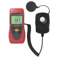 AMPROBE Light Meter: Carrying Case, ±3% Light Level Accuracy, LCD, 39 in Sensor Cord Lg (MPN LM-100)