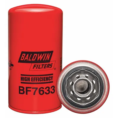 BALDWIN FILTERS Fuel Filter: Spin-On, 3 11/16 in Outside Dia, 1"-14 Thread Size, Cellulose - Spin-On Fuel Filters