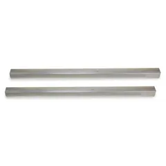 Track kit for Top-Track wire shelving systems. Includes four 8 ft aluminum tracks with a chrome finish. Used to mount and support shelving units, allowing flexible shelf positioning and reconfiguration in commercial kitchens, warehouses, and storage areas.