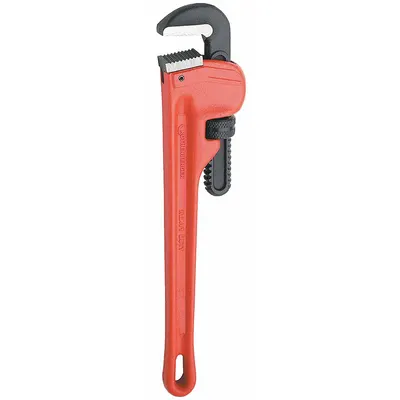 ROTHENBERGER One-Handed Pipe Wrench: Cast Iron, 2 1/2 in Jaw Capacity, Serrated - Straight Pipe Wrenches