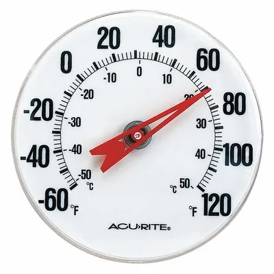 ACURITE Wall Mount Dial Thermometer 00346A3 - Wall Mount Dial Thermometers