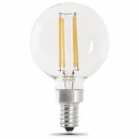 FEIT ELECTRIC Compact LED Bulb: Candelabra Screw (E12), LED, (G) Globe, G16-1/2, 5.5 W Watt, 2700K (MPN BPG1660927CAFIL/2/RP)