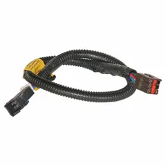 This brake control harness connects a trailer brake controller to the vehicle's electrical system. Designed for Dodge/RAM 2500 and 3500 trucks from 2013-2014, it provides a plug-and-play connection without wire splicing. Suitable for towing applications requiring trailer brake control integration.