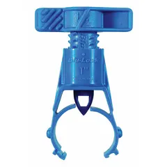 This saddle body is used in irrigation systems to connect or repair 1-inch tubing. Constructed from ABS Plastic/PVC, it measures 1.25 inches wide by 2 inches high and has a maximum working pressure of 80 psi.