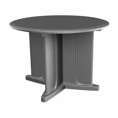 CORTECH Table: 29 in Overall Ht, 42 in Overall Dia, No Game Top, Ballast Accepted - Round X-Base Tables