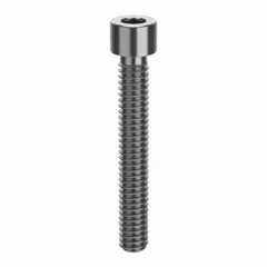 Inch-system standard socket head cap screw with 1/4"-20 thread, 1 3/4 in length, right-hand thread, and 3/16 in drive size. Made from 316 stainless steel (H5) with plain finish. Used in machinery, equipment, and structural assemblies requiring corrosion resistance.
