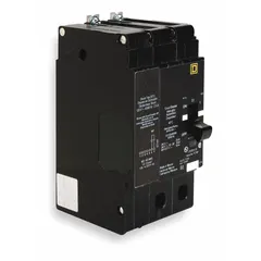 Bolt-on miniature circuit breaker for overcurrent protection in electrical distribution systems. Rated 40 A, 277/480V AC, single phase, 2 poles, with a maximum interrupting rating of 18 kA at 277/480V AC. Suitable for use with Square D NF panelboards.