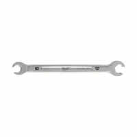 MILWAUKEE Flare Nut Wrench: Chrome Vanadium Steel, Chrome, 10 mm_12 mm Head Size (MPN 45-96-8351)