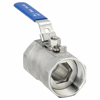 USA INDUSTRIALS 2 in 304 Stainless Steel One-Piece Straight Ball - Stainless Steel Ball Valves