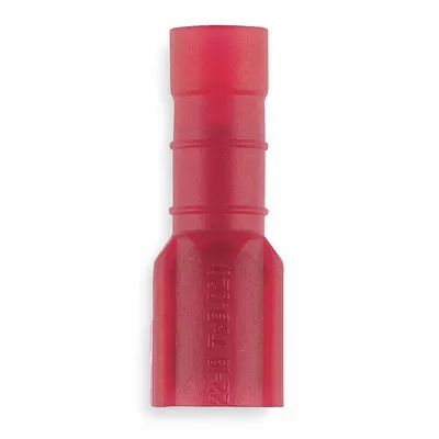 STA-KON Wire Disconnect: Female Socket, Red, Nylon, Full Coverage - Fully Insulated Quick Disconnects
