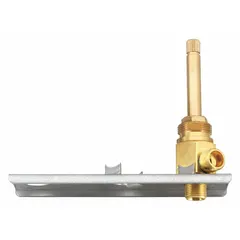 This brass stem assembly is a replacement component for Speakman faucets, used in check stops, diverters, and flow control valves. It regulates hot and cold water flow in commercial and residential applications.