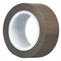 TAPECASE Cloth Tape: 3/4 in Wd, 5 yd Lg, 11.7 mil Thick, Silicone, Polyethylene Coated Cloth, Brown