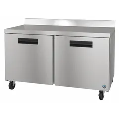 The HOSHIZAKI WR60B is a 15.1 cu ft worktop refrigerator with two doors and thermostatic control. It measures 40 inches in height and 31 inches in depth. This unit is Energy Star compliant. Typical applications include commercial food storage in kitchens, bars, and catering operations.