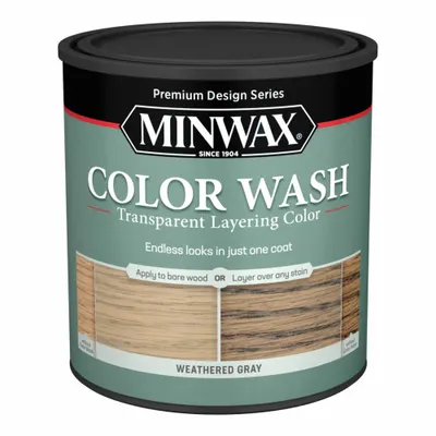 MINWAX Wood Stain: Wood Stain, Interior, Water, 1 qt Container Size, Wood - Wood Stains